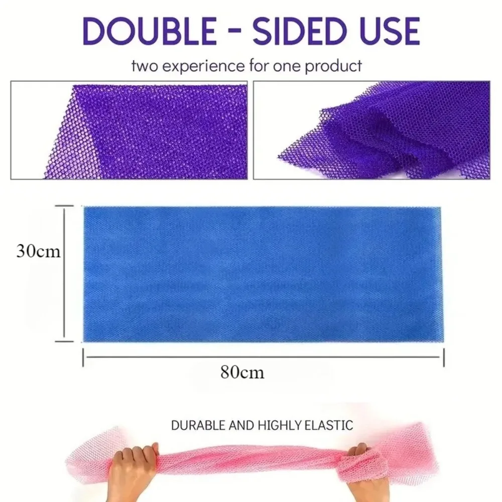 African Net Bath Sponge Exfoliating Washcloth Double Side Loofah Towel Back Shower Scrubber for Getting Smoothing Skin view 6