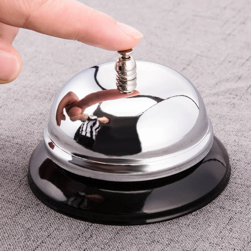 Stainless steel food bar bell kitchen call dinner bell call summons bar hotel serving ring
