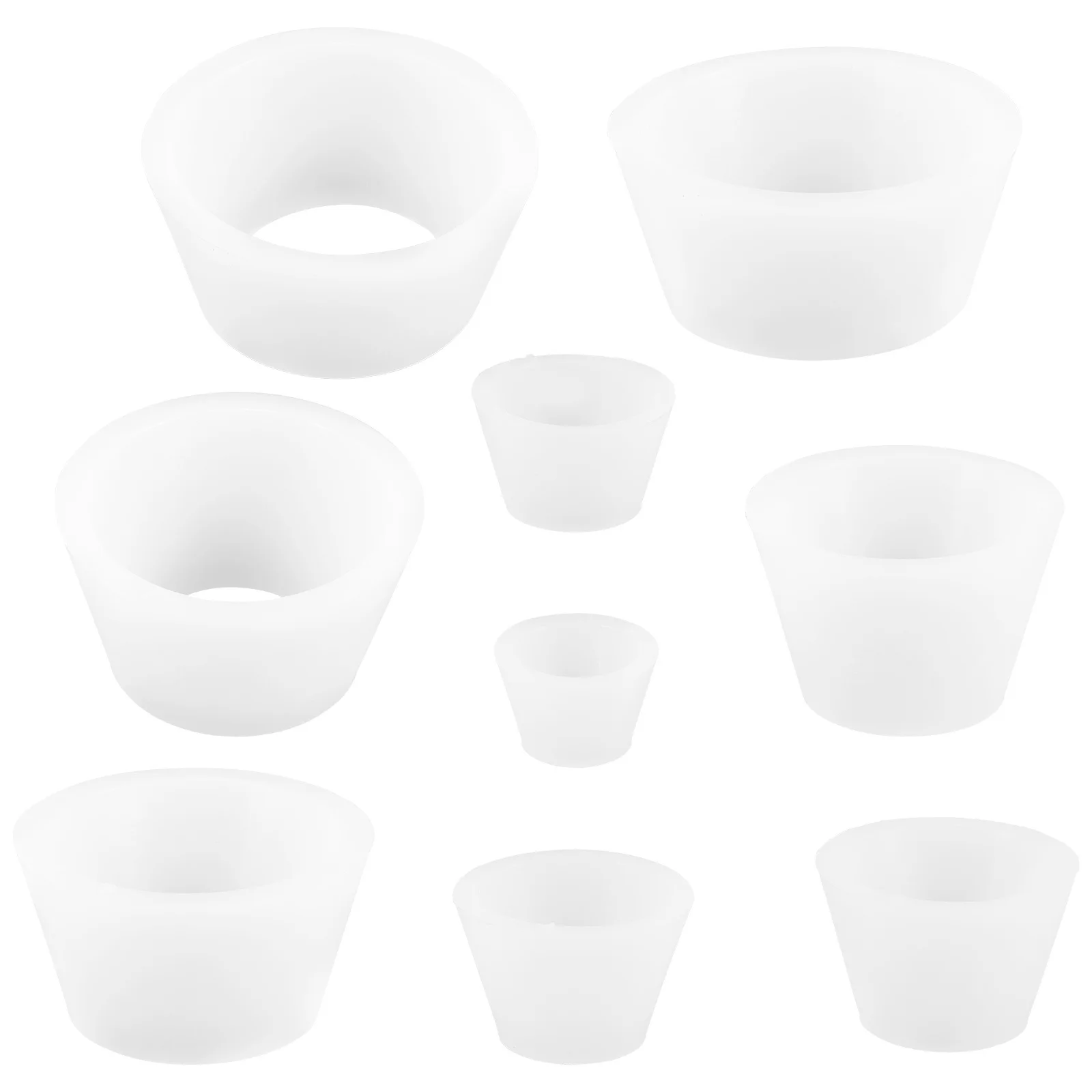 

9pcs Silicone Seal Ring Funnel Filter Adapter Reusable Tapered Collar For Flask Filtering Kit Different Sizes Funnel Filter