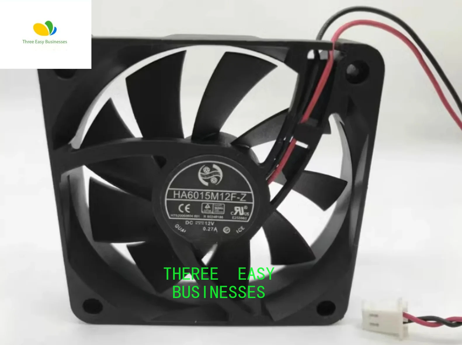 

6015 HA6015M12F-Z DC12V 0.27A two-wire silent cooling fan