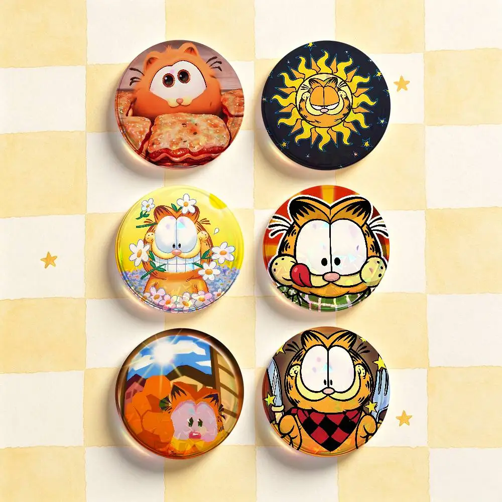 G-Garfield Badges Round Nijigen Otaku Culture IP peripheral products 58mm 44mm 32mm 75mm 25mm Mini