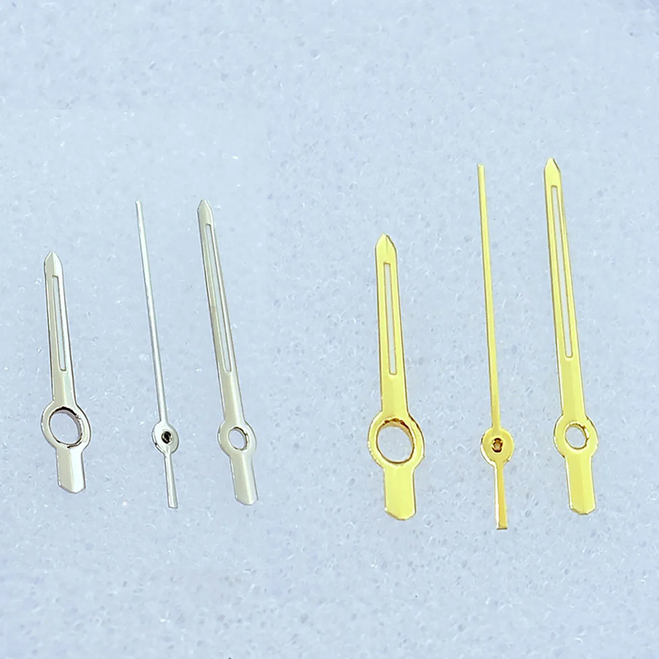 Watch Parts: 2836, 2834, 2824 Movement Hands (Hour, Minute, and Second Hands), Gold and Silver Components Hands
