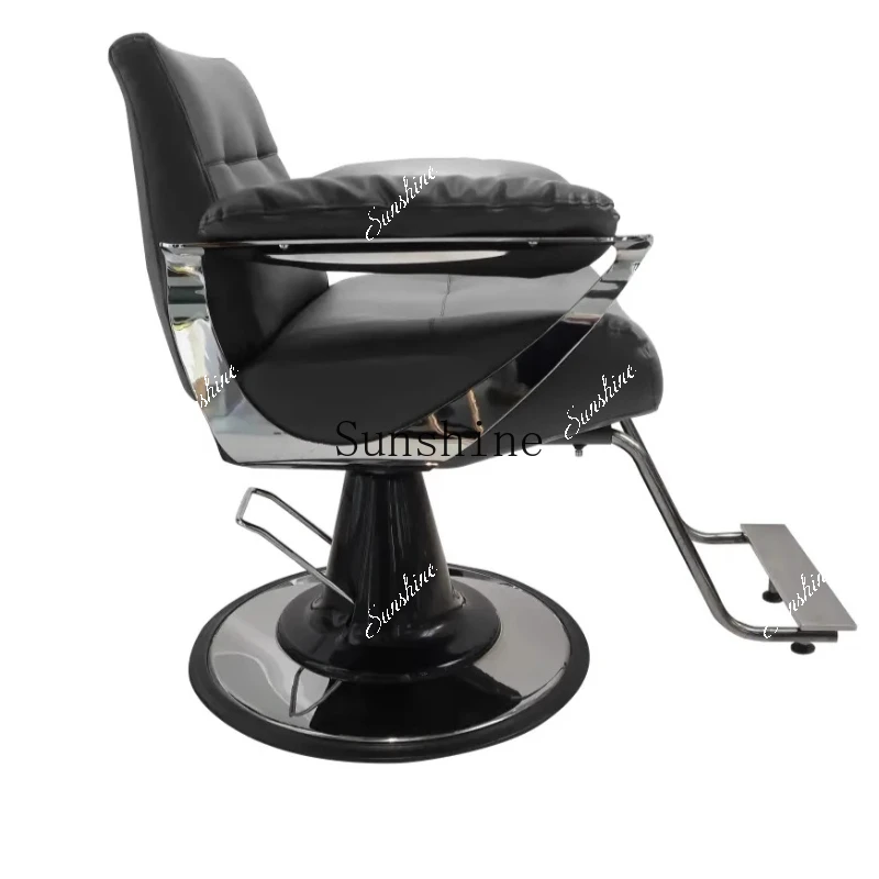 The new high-end hair salon haircut chair can be lifted and rotated for special hair cutting, perming and dyeing TF