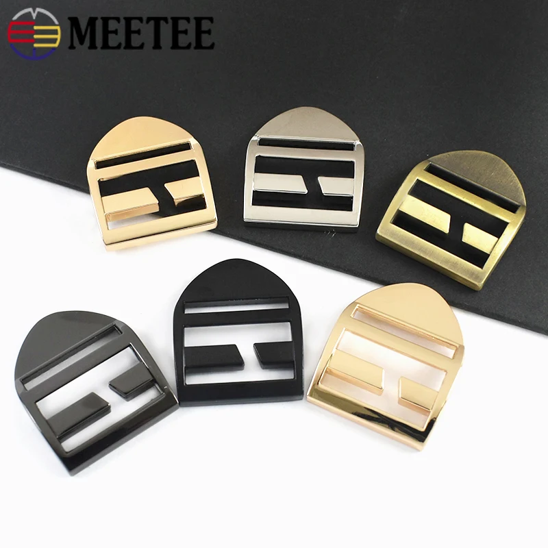 2/4/8/10Pcs 25mm 금속 가방 스트랩 버클 웨빙 백팩 벨트 트라이 글라이드 슬라이더 조절기 걸쇠 개 목걸이 링 후크 액세서리 썸네일 5