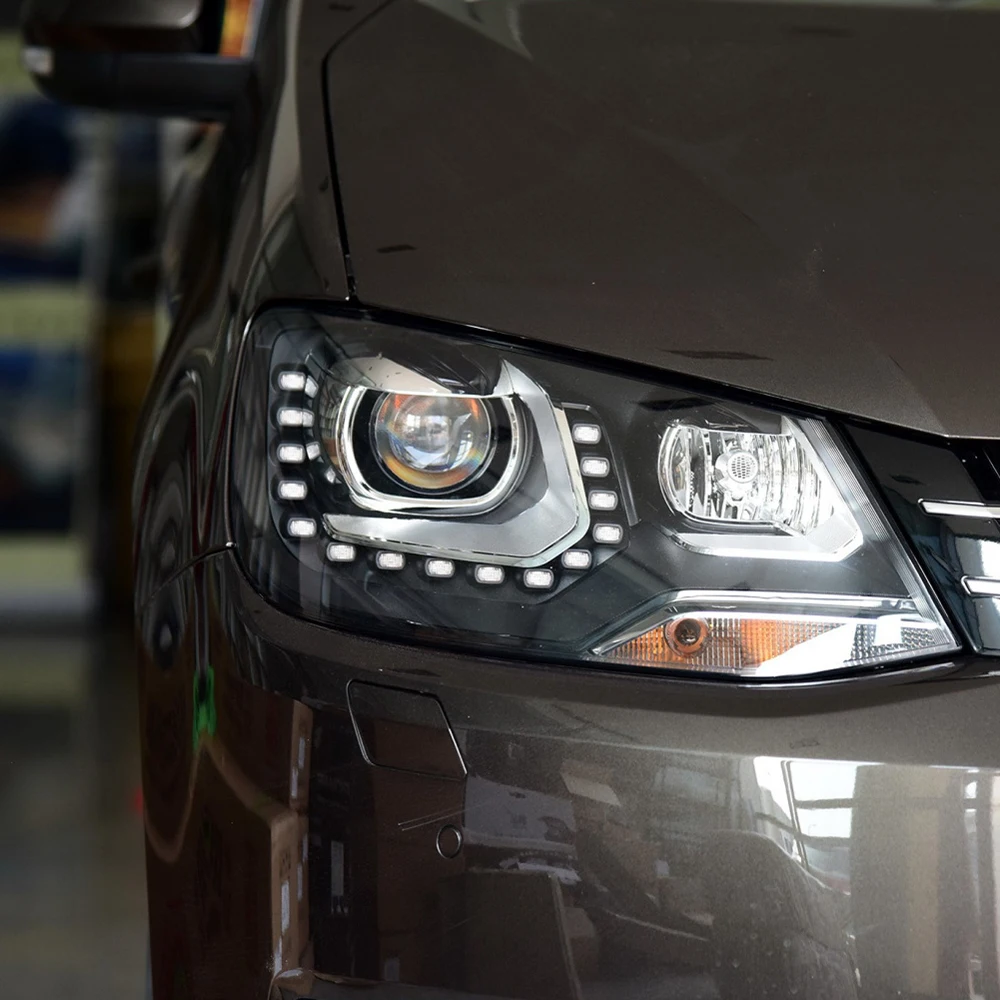 

Модернизированные светодиодные фары-проекторы с высокой конфигурацией для VW Sharan 2012-2018, 100 Вт, 6500K, передние автомобильные лампы