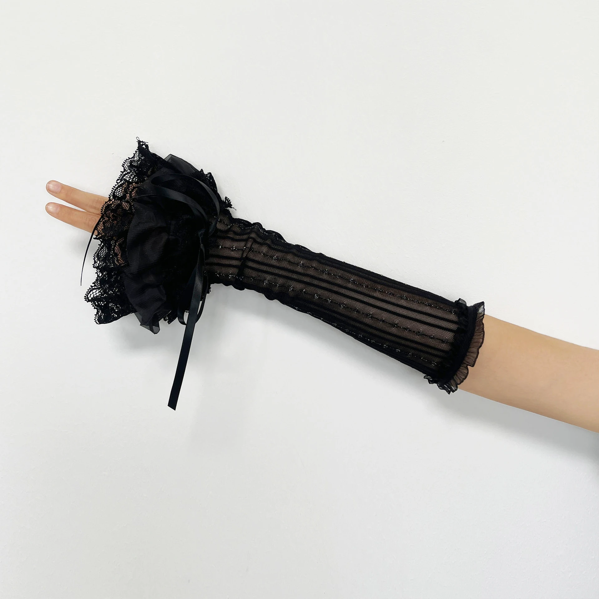 Aksesoris Lengan Berlapis Renda Gaya Korea Y2K Jepang, Subkultur Shibuya, Hot Girl, Lolita, Jk Cosplay