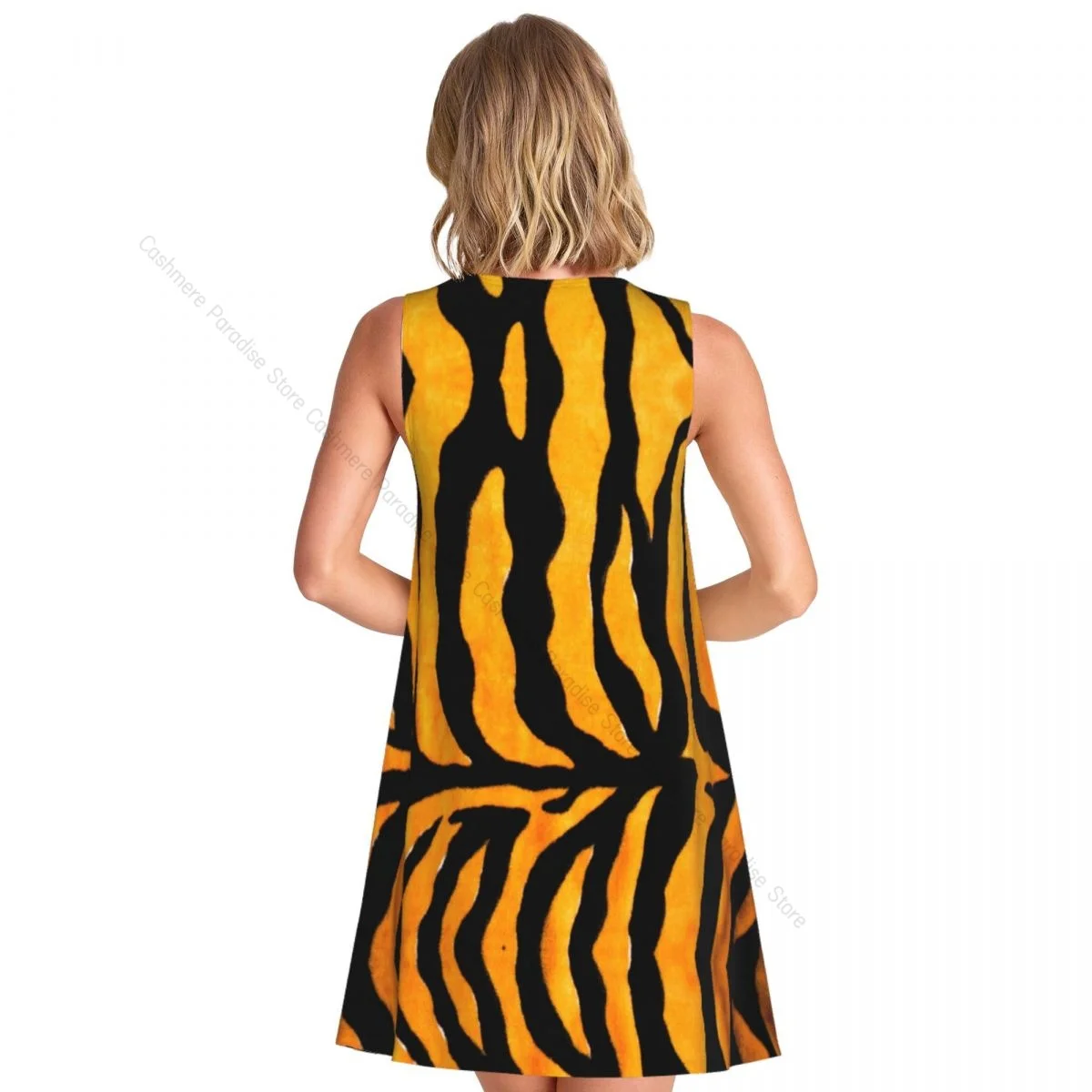 ชุดสตรีเสือผิวฤดูร้อนชุดลําลองเสื้อยืดชายหาดปกคลุมชุดถัง