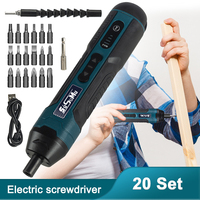 1300mah Mini Electric Cordless Screwdriver Rechargeable Power Drill Bits Set 3.6V Household Disassembly Torque Repair Tools Kit