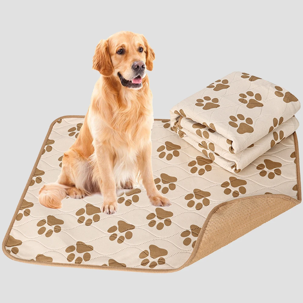 4 Layers Pet Dog Pee Pad Reusable Non-slip Machine Washable Pet Puppy Diaper Mat Breathable Training Pee Pad New Pet Supplies