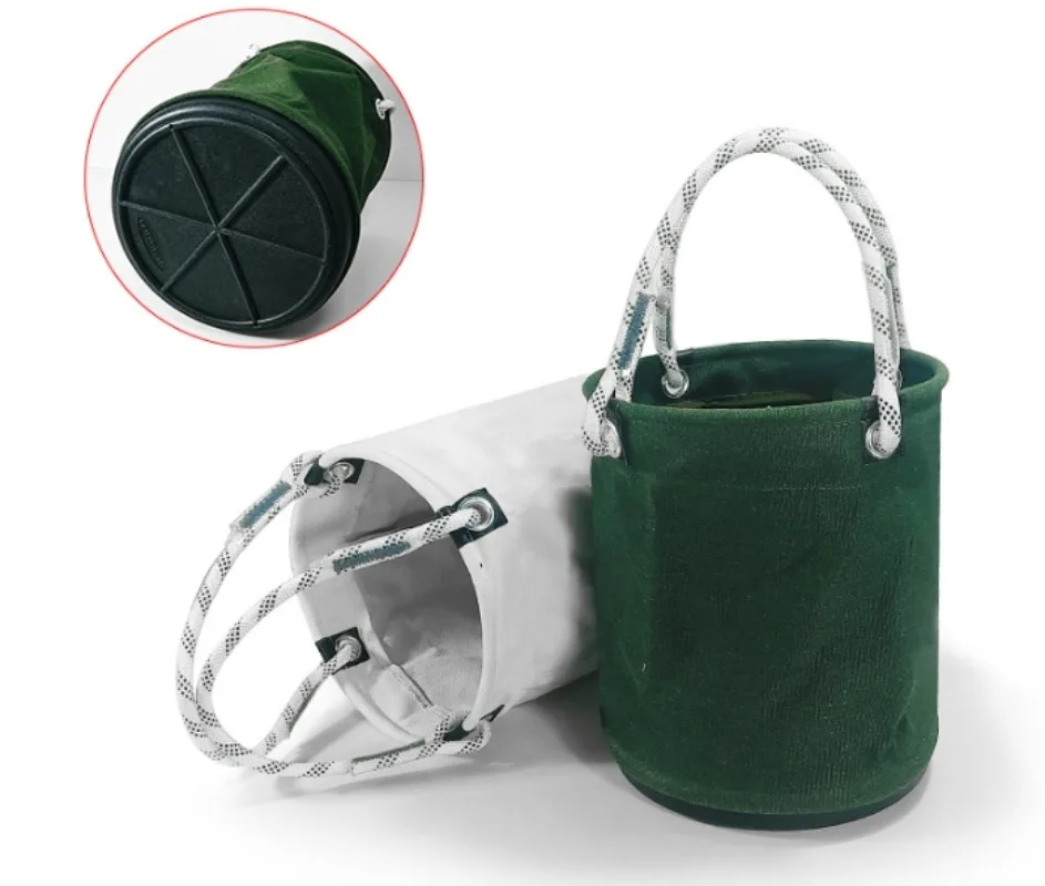 Cylinder Power Tool Kit Bag Canvas Toilet Bag Electrician Insulation Bucket High-altitude Maintenance Kit Tool Bucket