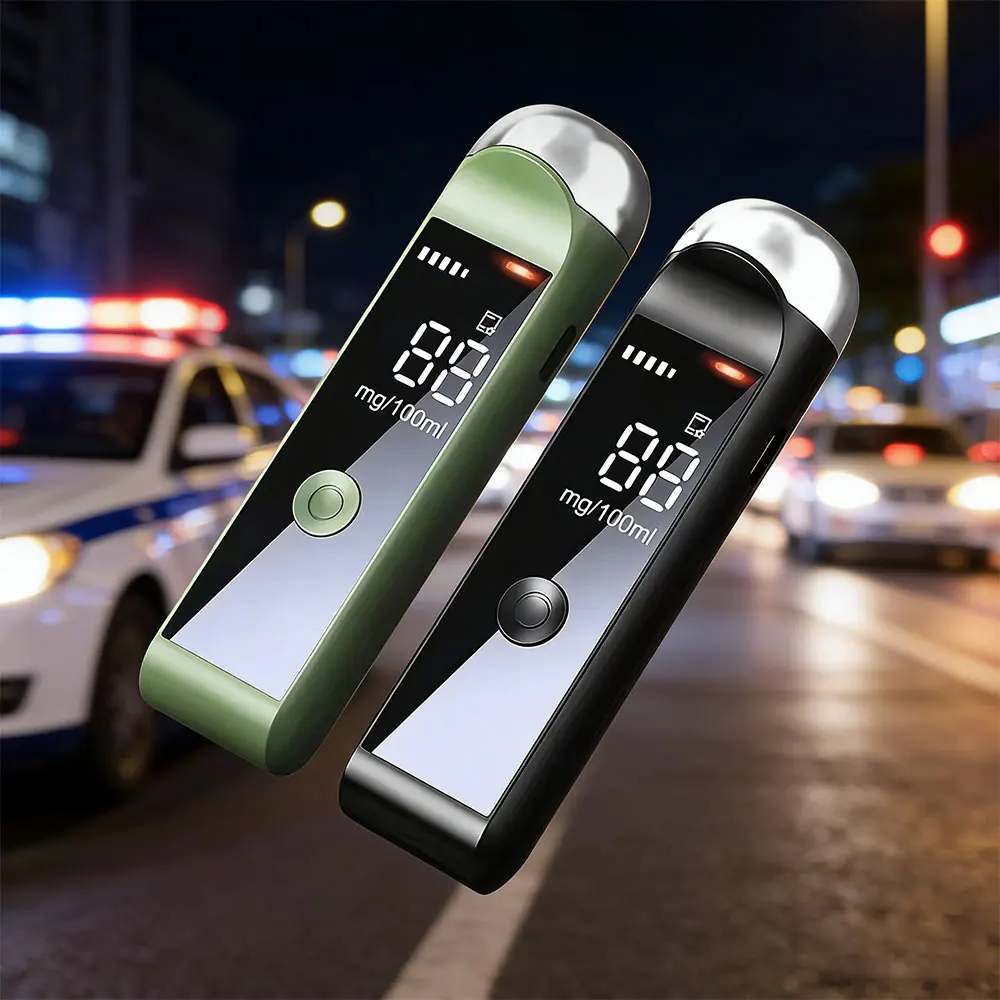 Alcoholímetro de alta sensibilidad, alcoholímetro sin contacto, alcoholímetro portátil, pantalla LED, herramienta de diagnóstico de coche de conducción en estado de borracho