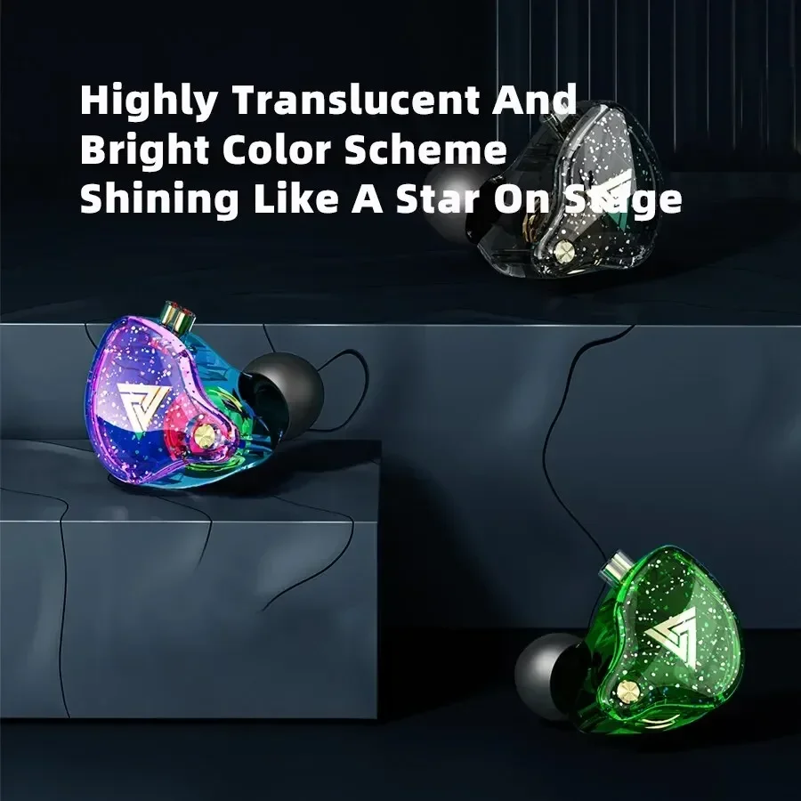 QKZ AK6 Pro Gaming Copper Driver HiFi Wired Earphone Sport Headphone Bass Stereo Headset Music Earbuds 3.5MM In Ear With Mic