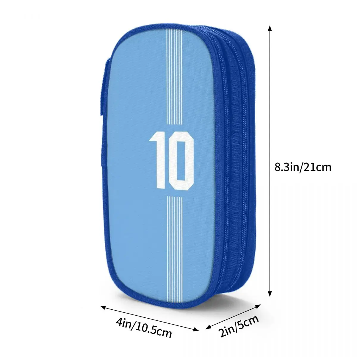 Argentina Number 10 Football Pencil Case Messi Pencilcases Pen Box Kids Large Storage Pencil Bags School Supplies Stationery