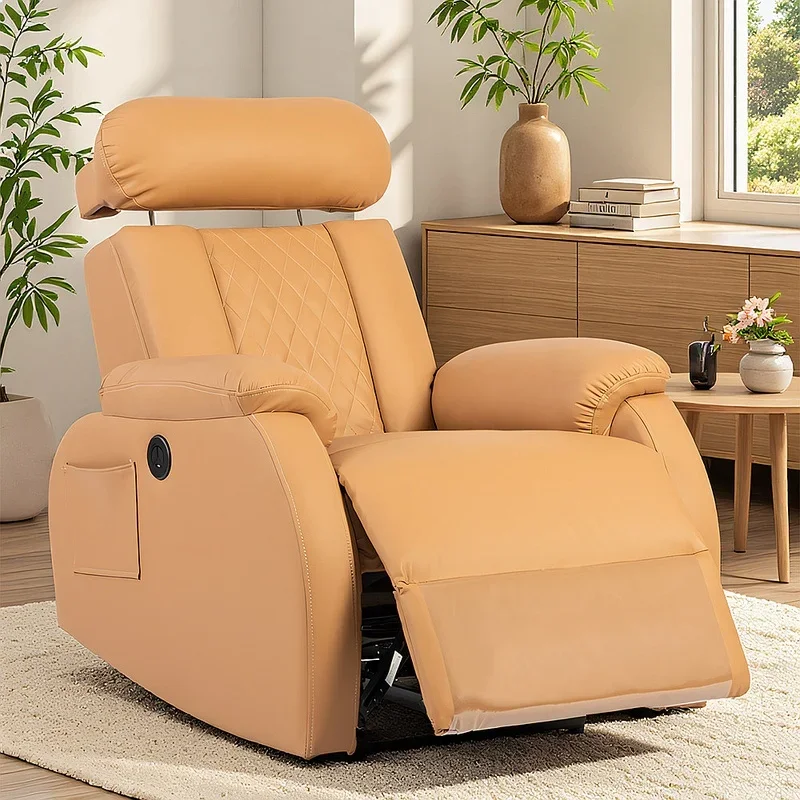 VP High-End Barber Shop Space Capsule Reclining Chair Electric Massage Washing Styling Salon Chair