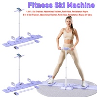 Fitness Ski Machine Non Slip Simulated Ski Trainer Adjustable Pelvic Floor Muscle Exercise Equipment for Home Full Body Workout