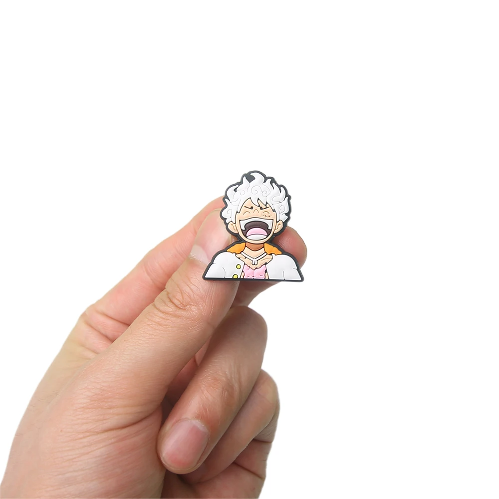 1-7pcs Pop Japanese manga Shoe Charms Shoe Accessories Children Shoe Decorations Fit Wristband Classic Clog Charms Party Present image 3