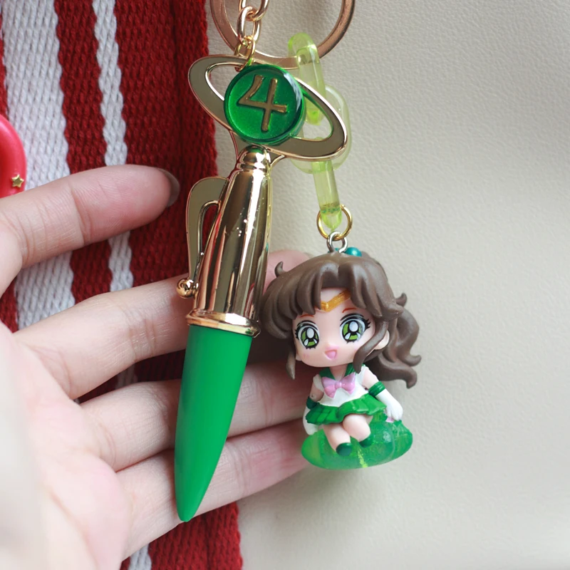 Nowy brelok do kluczy Sailor Moon Tsukino Usagi Anime Girl Figure Brelok do plecaka Doll Kids Hots Toys Gift Model