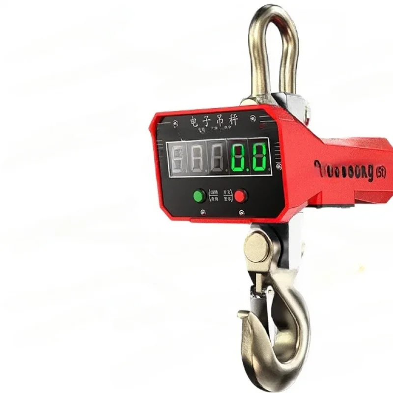 

Digital Crane 5T Wireless Remote Control Portable Hanging Scale Industrial Weighing Aluminum Shell LCD Display