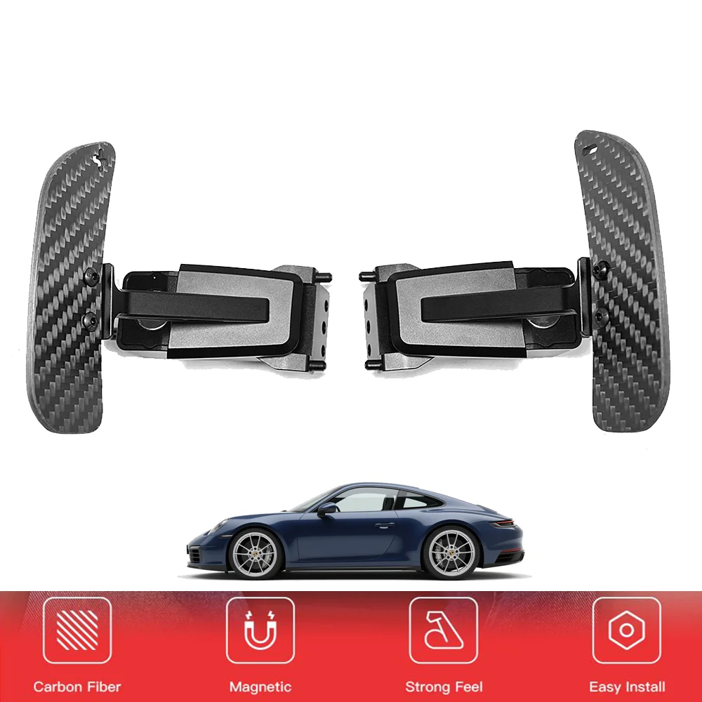 

CNC Magnetic Carbon Fiber Paddle Shifter For Porsche 991 718 Cayman gt4 Panamera 971 911 Steering Wheel Shift Paddle