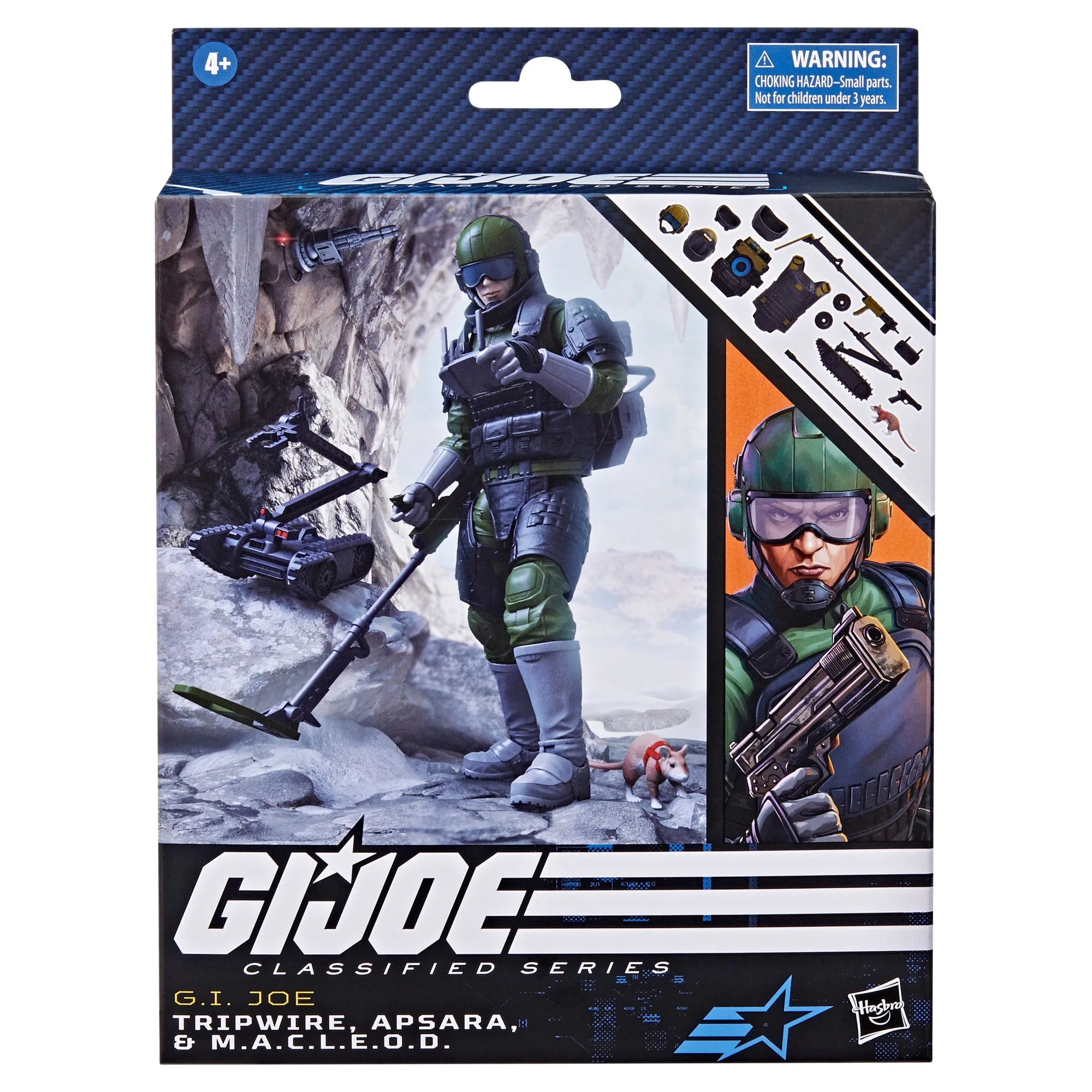 Hasbro G.I. Joe Classified Series #78 Tripwire Apsara MACLEOD Collectible 6 Inch Action Figure with Accessories Gift