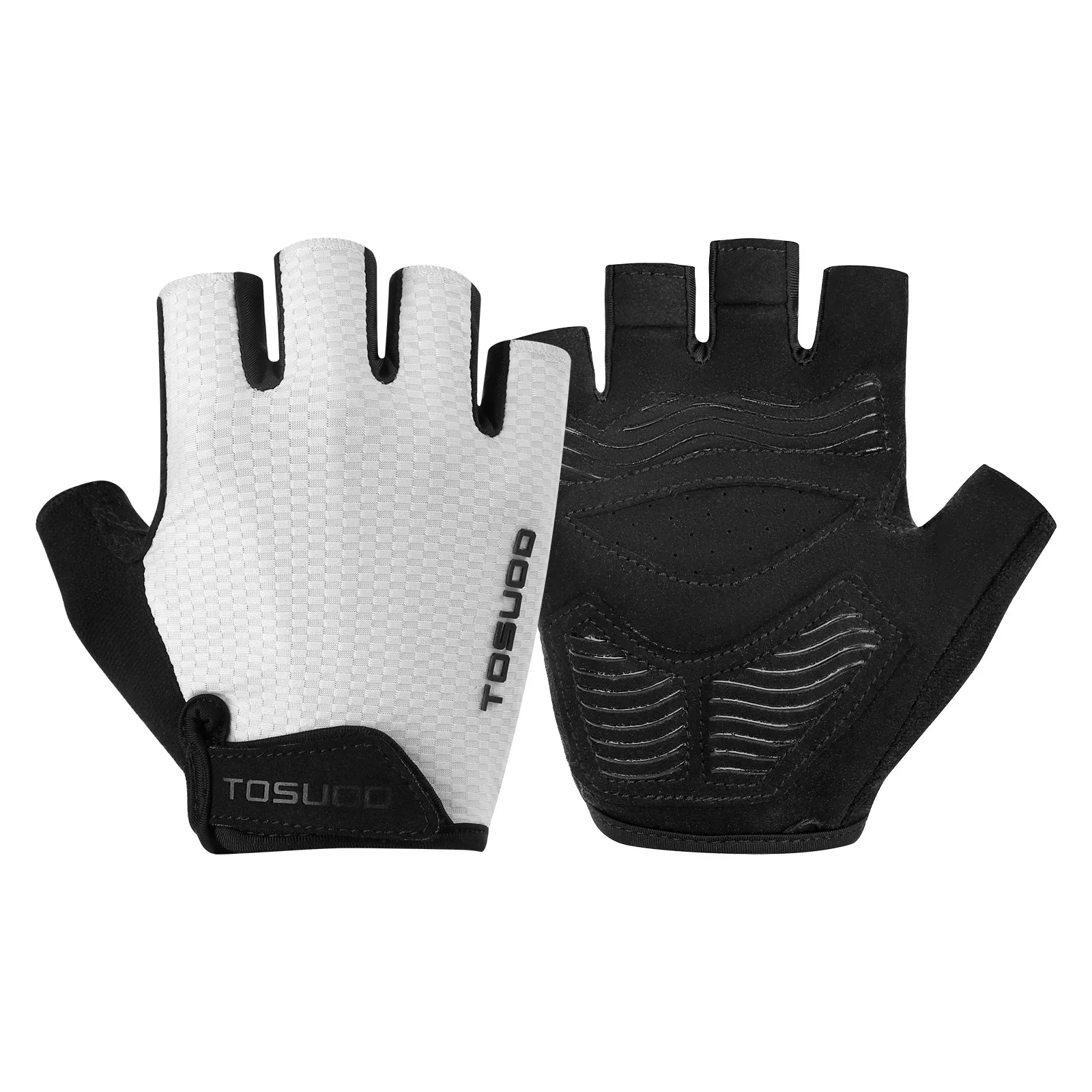 AliExpress TOSUOD Cycling Gloves Silicone Pad Adjustable Tightness Comfortable Half Finger Gloves for MTB Road Bike Unisex Sports Gloves