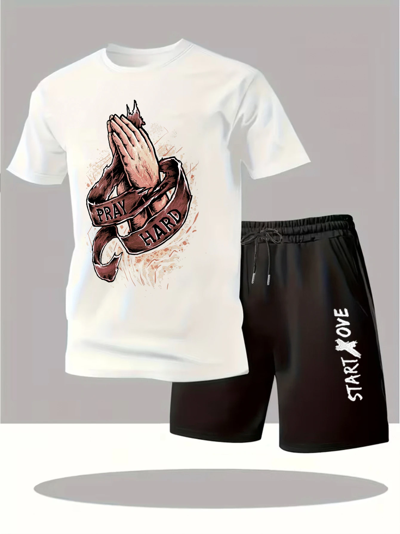 

Мужские комплекты 2025: Новинка! Модные графические принты, спортивные костюмы для мужчин, комплекты с коротким рукавом в стиле Y2K, костюмы для мужчин.