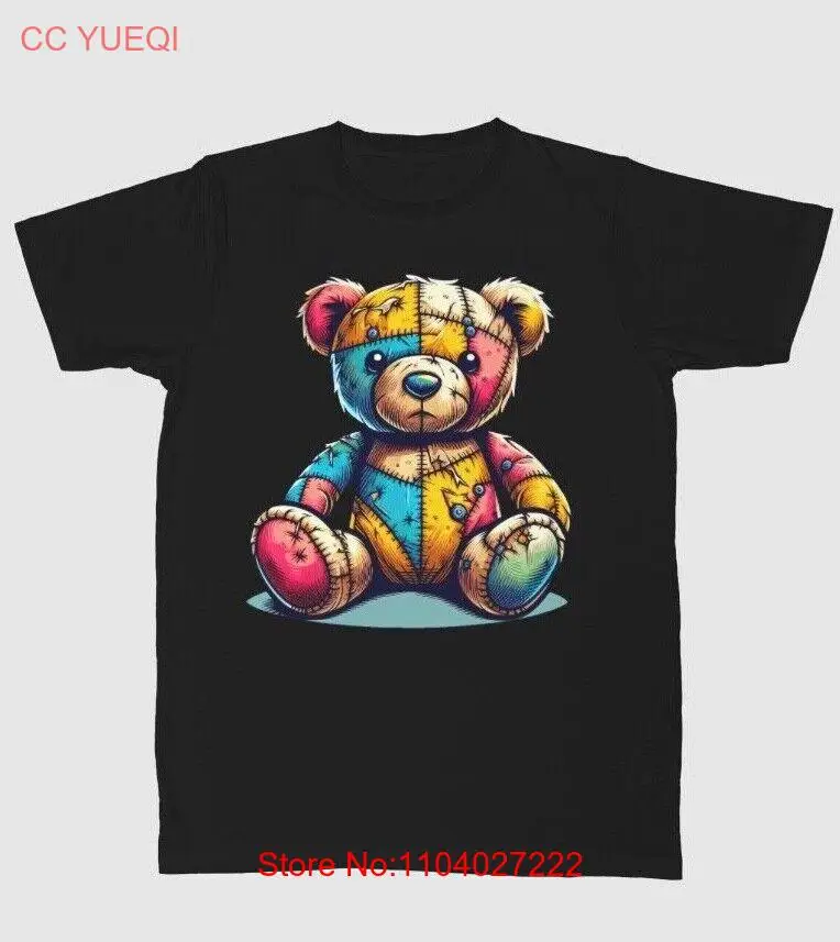 Unisex Cute Graphic Teddy Bear Cotton Short Sleeve T-shirt Great Gift