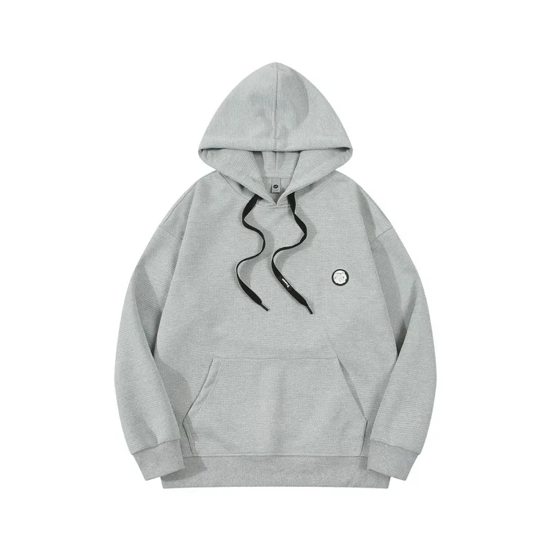 Men's new style Waffle hooded sweatshirt, washable and durable, men's autumn couple hoodie, Japanese men's thick casual top