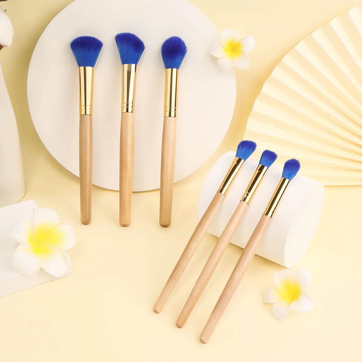 6-13Pcs Travel Makeup Brushes Set Mini Makeup Brush Small Cosmetic Brush Kit Portable Soft Concealer Brush Eyeshadow Makeup Tool