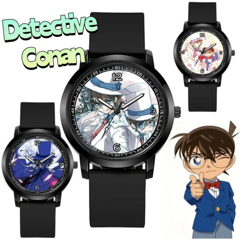 

Часы детектива Конана, милые, стильные, персонализированные, креативные, минималистичные, унисекс, студенческие часы, подарок на день рождения для друзей