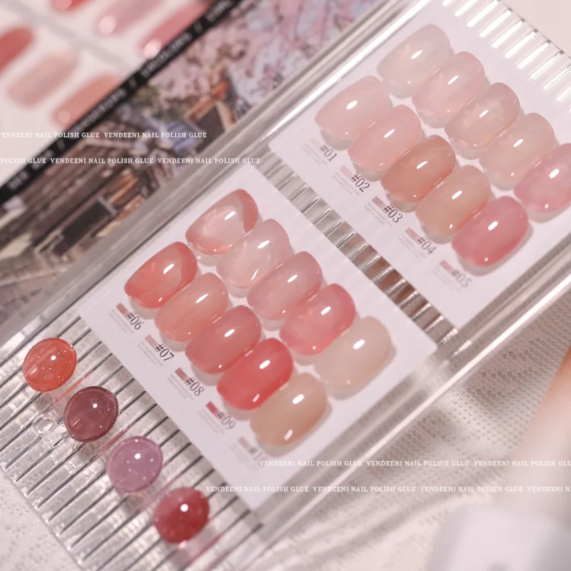 SEEKAA-Ensemble de gel pour les ongles, 10 couleurs transparentes, pour salon de manucure, kit d'art, non CUUV, nouvelle collection 2024, offre spéciale, vente en gros