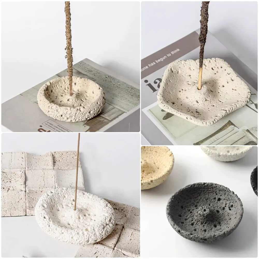 

Modern Geometric Incense Holder Mold, DIY Silicone Mold for Concrete Plaster Incense Burner，Ash Catcher，DIY Meditation Gift