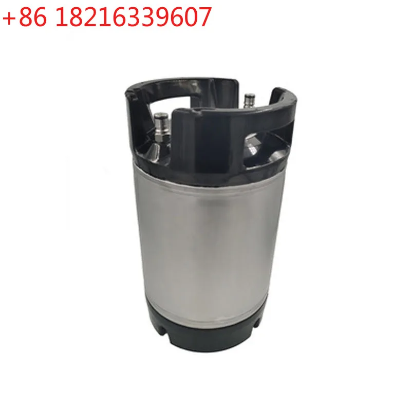 YAO Low price 2.5 Gal Beer Keg Rubber Handle Barrel Stainless Steel Growler Leak Proof Top Lid Beer Bucket 9.5L Ball Lock Type