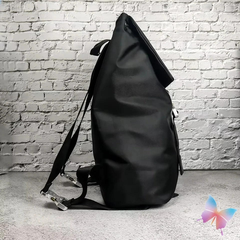 Black 1017 ALYX 9SM Backpacks Large Capacity Drawstring Nylon