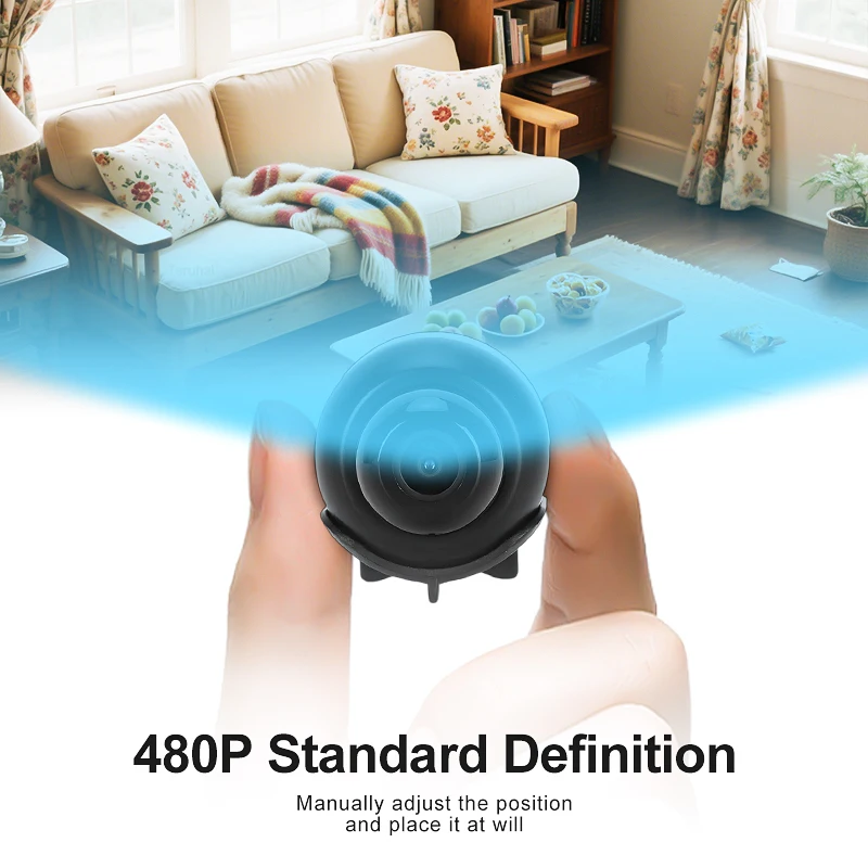 كاميرا صغيرة لاسلكية عالية الدقة كاميرا مراقبة داخلية IP مع رؤية ليلية لاسلكية واي فاي كاميرا CCTV للمنزل الذكي مراقبة الطفل