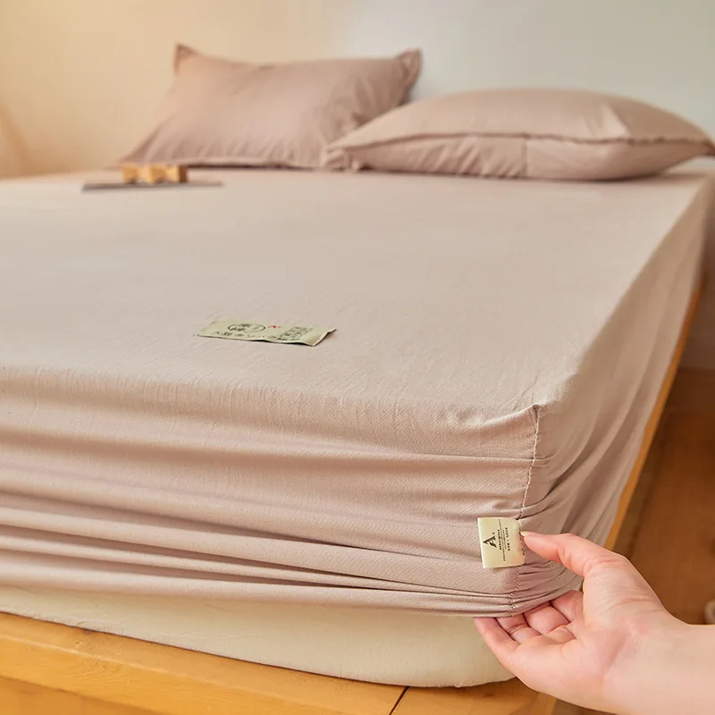 

2024 new Class A raw cotton dust-proof mattress, solid color single mattress, mattress protective cover, non-slip three-piece