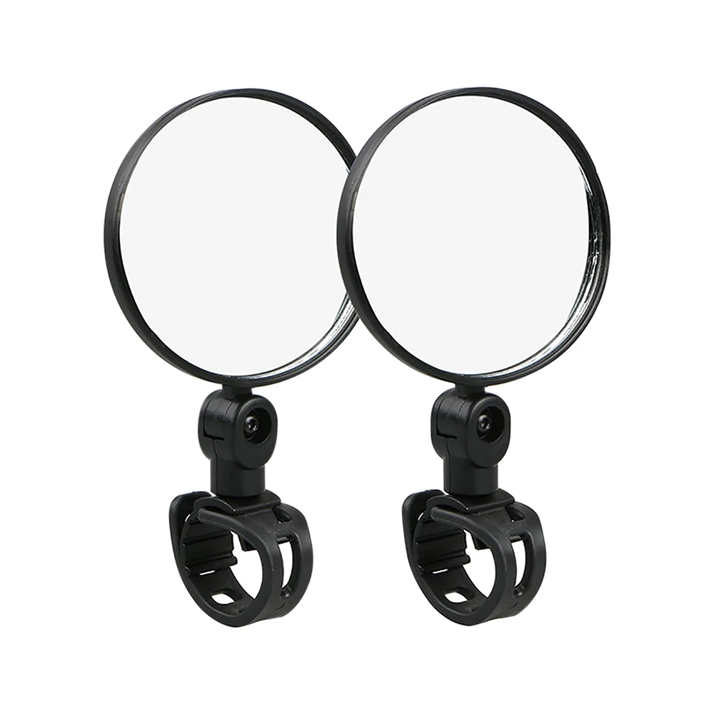 2pcs Universal Bicycle Mirror Handlebar Rearview Mirror Bicycle Motorcycle 360 Rotation Adjustable Riding Cycling Mirror