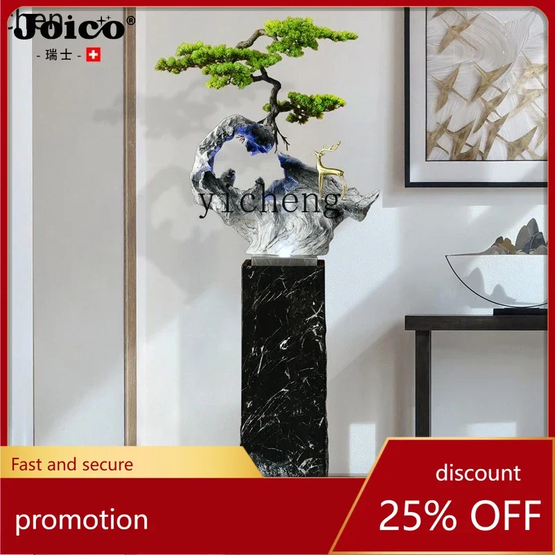 

HXL new Chinese welcome pine large floor circulating water living room entrance office decoration