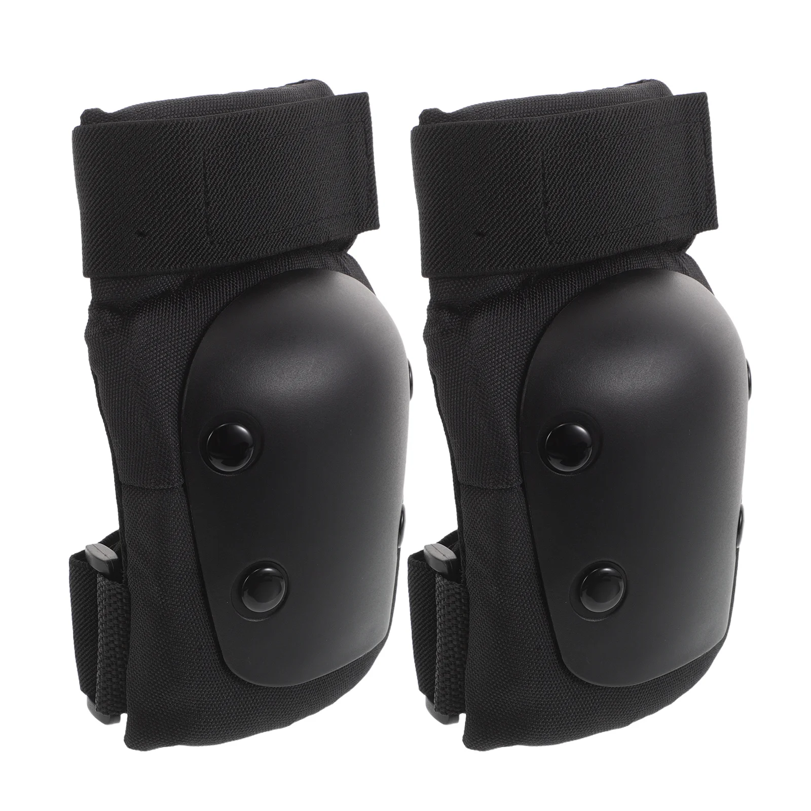 

1 Pair Elbow Pads Black Spandex Pe Eva Adjustable Lightweight Protective Gear For Kids Adults Skateboarding Roller Skating