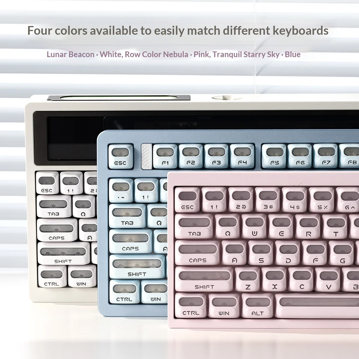 XVX Astronaut PC+PBT Keycaps Aesthetic Wear-resistant Cute Style for Mechanical Keyboard DIY