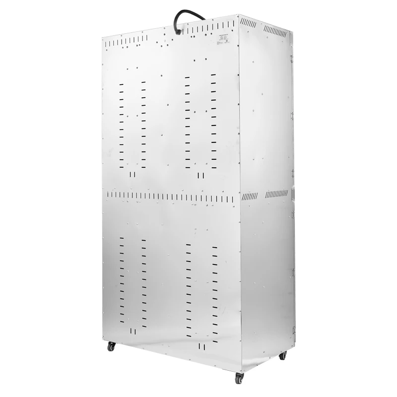 مجفف طعام كهربائي من الفولاذ المقاوم للصدأ - سعة كبيرة 96 صينية مع 4 غرف تجفيف منفصلة لتجفيف الفاكهة والزنجبيل