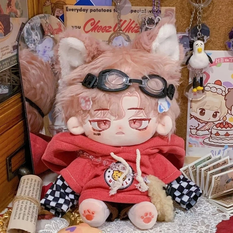 Koreaanse Idool Katoenen Pop 20 cm Jongen Knuffel Met Verwisselbare Kleding Knap Karakter Knuffeldier Cadeau Voor Fans Kpop