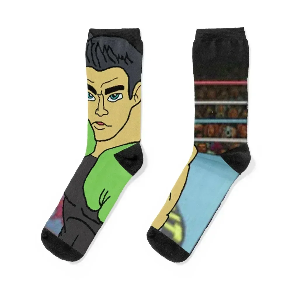 

Little Mac Boxing Socks moving stockings cool cycling happy Man Socks Women's