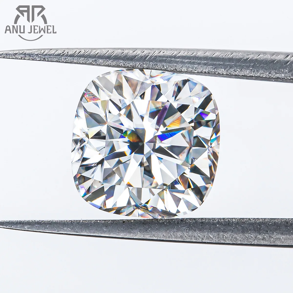 

AnuJewel 0.06ct/0.15ct/0.4ct/1ct/7ct огранка подушки Свободный Муассанит D Цвет VVS1 GRA сертификат, свободные камни, фабричные ювелирные изделия