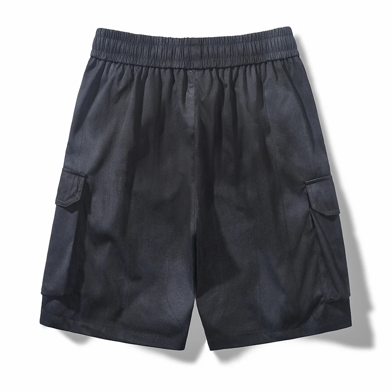 New Korean Summer Multi Pocket Workwear Shorts Men'S Fashionable Versatile Loose And Breathable Tie Dye Casual 5-Point Pants