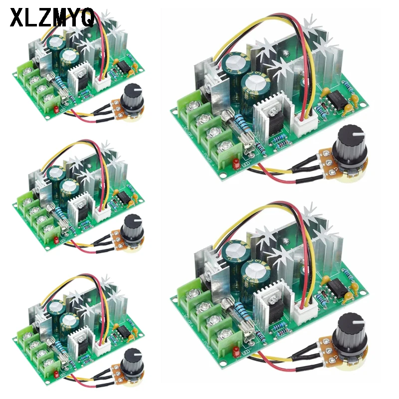 

5pcs PWM DC Motor Speed Controller Switch DC 20A Current Voltage Regulator DC 10-60V PWM High Power Drive Module 12V 24V 36V 48V