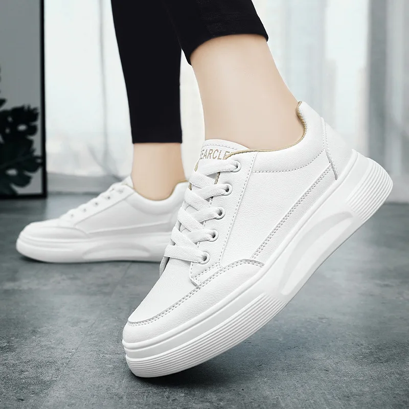 2024 Women's shoes summer new fashion white board shoes Breathable comfortable sports shoes casual shoes women's shoes