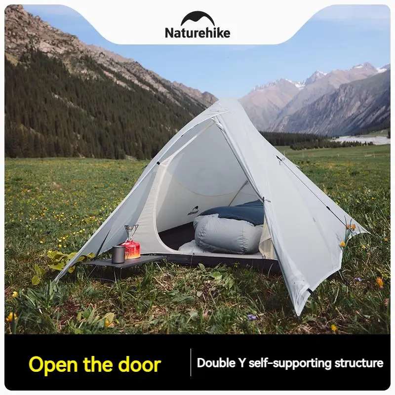 Naturehike Cloud Up UL Campingzelt für 1-2 Personen Ultraleichtes 15D Schnellaufbau-Strandzelt Outdoor Wasserdichtes Extra Großes Wanderzelt