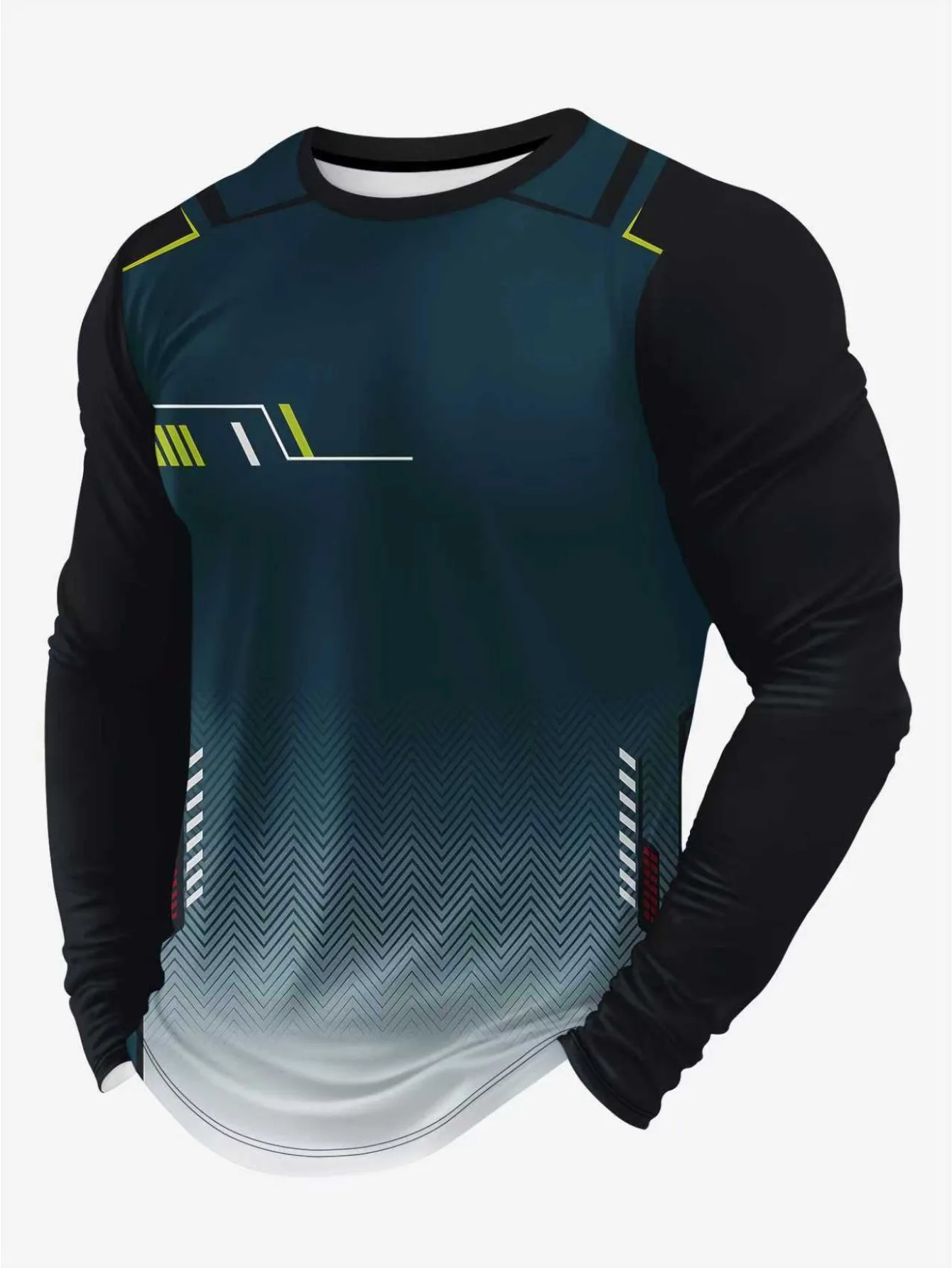 

Fashion Sports Style Men's Long Sleeved T-Shirts Autumn Winter Outdoor Casual O-Neck Pullovers Simple Design Comfortable Clothes