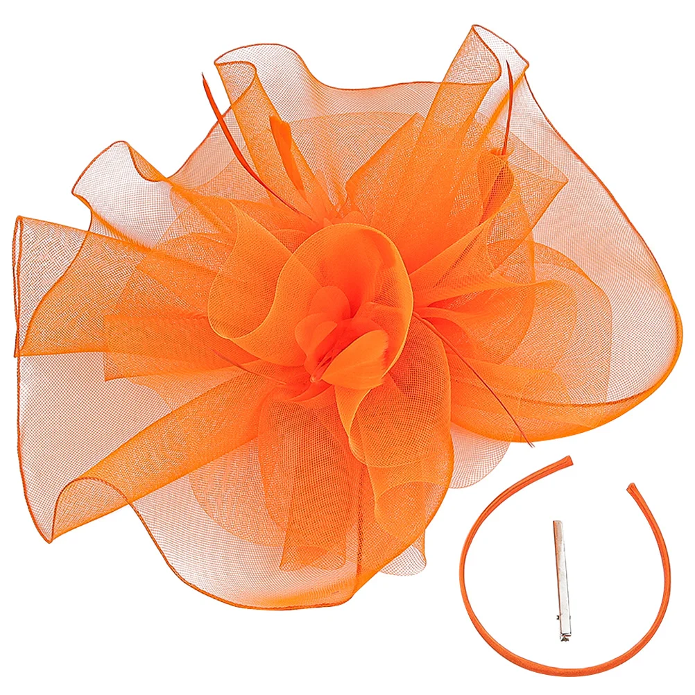 

Mesh Headdress Women Fascinators Bridal Headwear Flapper Tea Party Hats Hair Accessories Charming Plume Veil Design Easy Wear